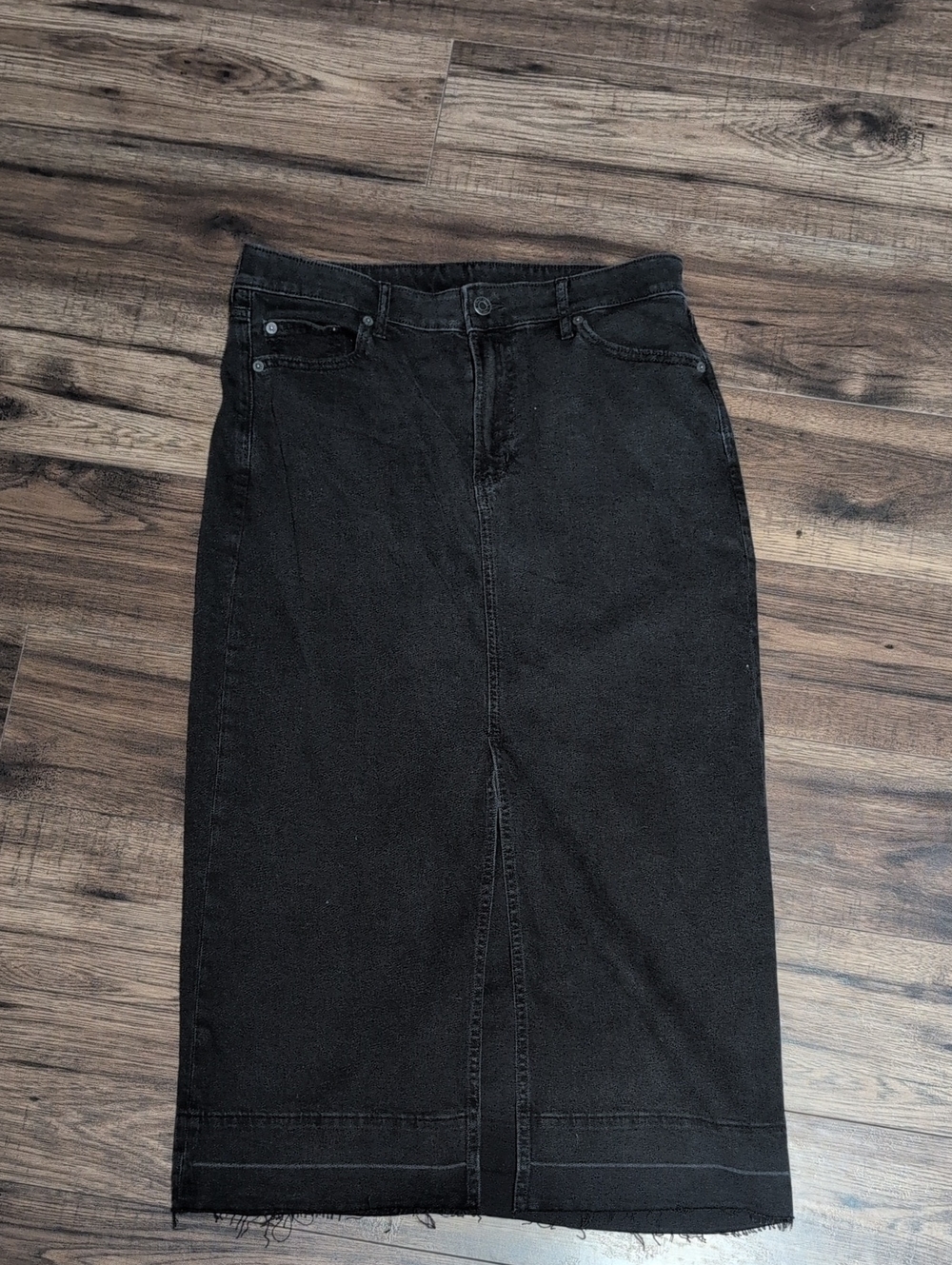 GAP Black Denim midi Pencil Skirt